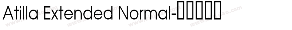 Atilla Extended Normal字体转换